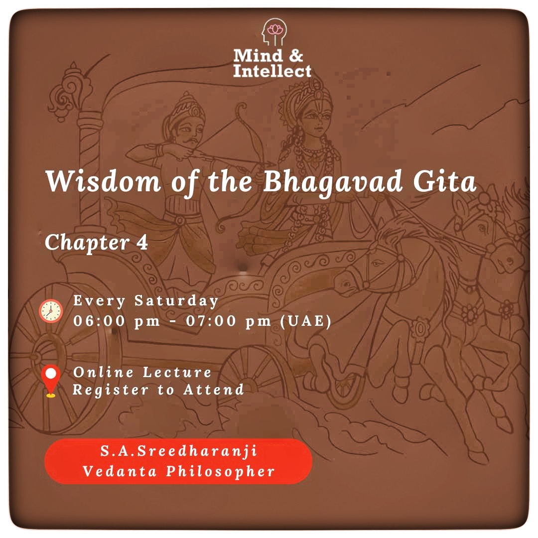 Wisdom of the Bhagavad Gita | SA Sreedharan ji | Mind and Intellect | Dubai | UAE | Hindu Temple Dubai