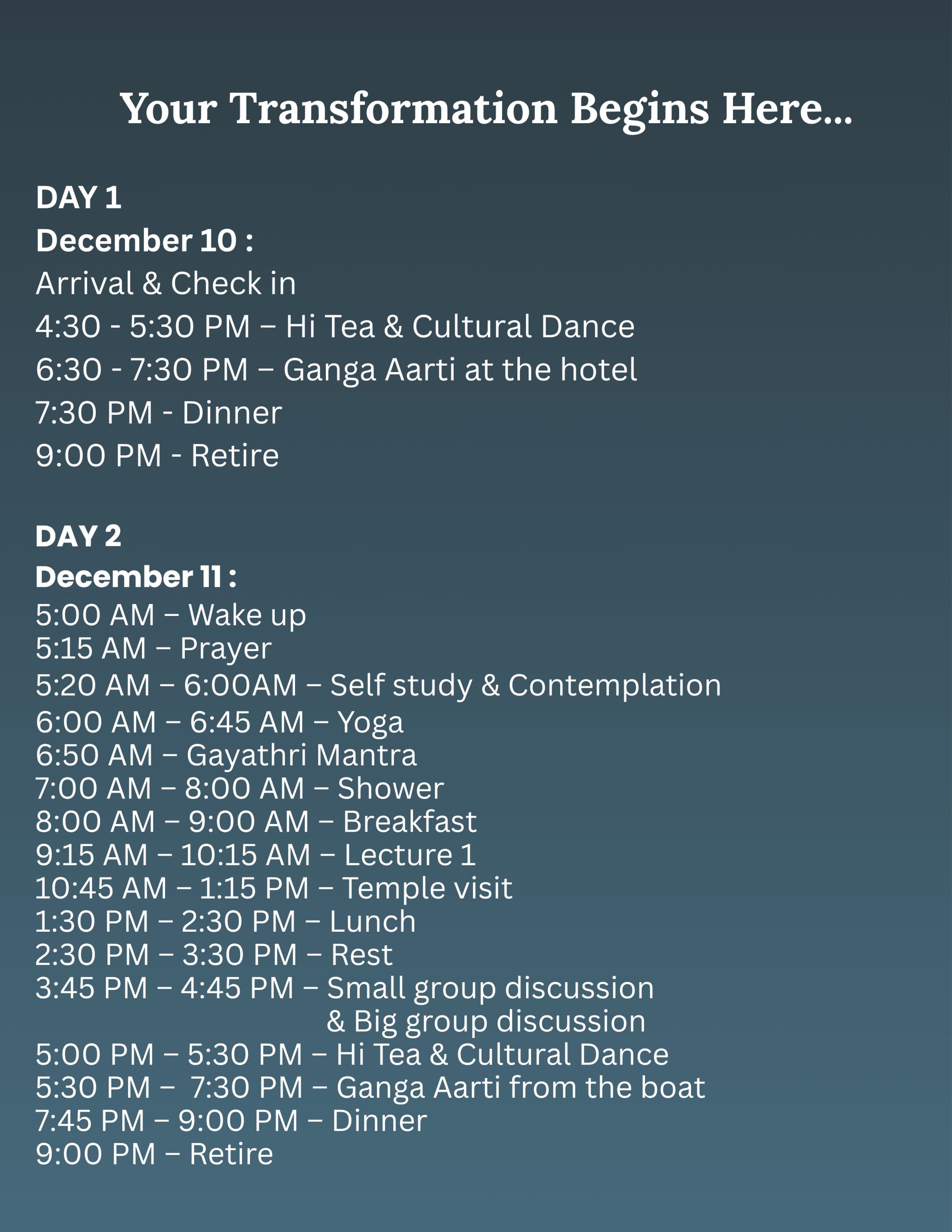 Spiritual Intensive Retreat | KASI PRANAM | Avantika by Ganges | Dec-26 | SA Sreedharan | Mind and Intellect